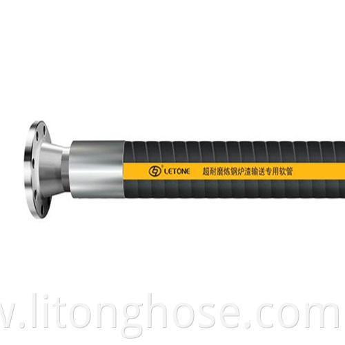 Industrial material conveying hose